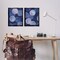Stupell Industries Abstract Blue Purple Circle Bubbles 2 pc Framed Floater Canvas Wall Art Set Design by Grace Popp